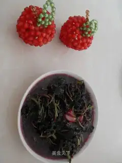 stir-fried red amaranth