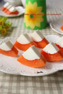 Papaya almond jelly