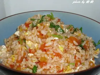 Tomato and egg fried rice