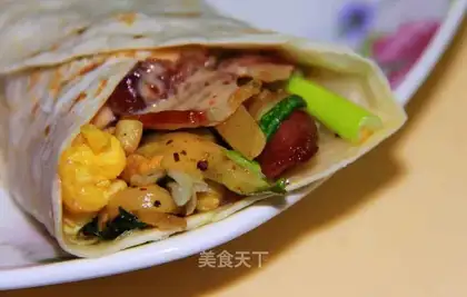 Mexican pumpkin burrito