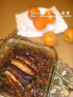 braised pork with plum vegetables