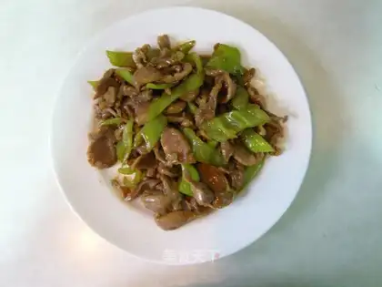 Sauteed duck gizzards