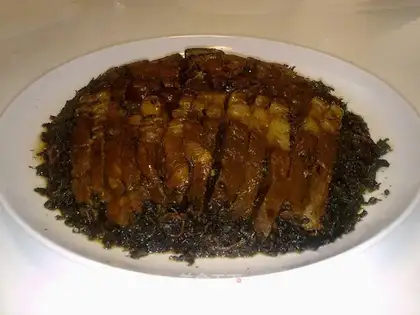 braised pork with plum vegetables