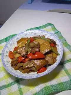stir-fried pork belly with fragrant dried pork