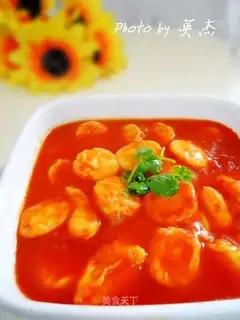 Japanese tofu in tomato sauce