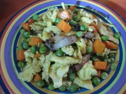 Healthy stir-fried peas