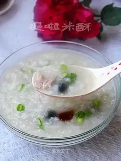 congee with pork and century