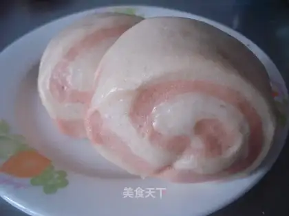 Two-color steamed buns