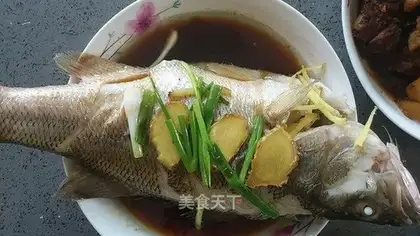 steamed bass