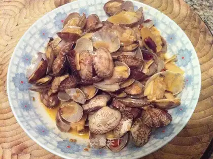 stir-fry clams