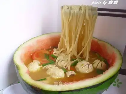 Curry meatball noodles
