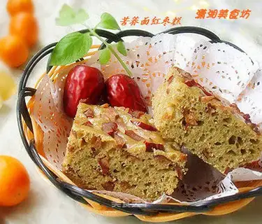 Buckwheat flour and red date cake