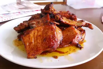 Dry fried pork ribs
