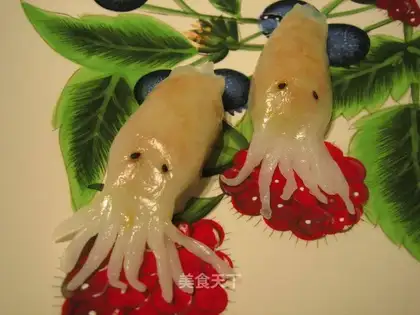 Small squid crystal dumplings