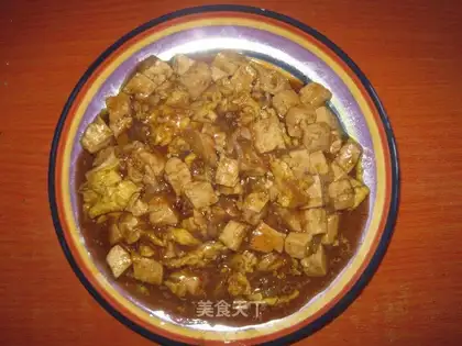 Scrambled eggs with tofu