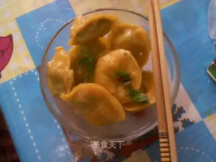 Pumpkin steamed dumplings