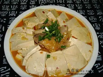 Korean kimchi tofu