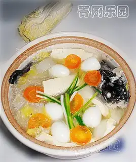 Casserole mixed carp soup