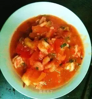 stir-fried shrimp with tomato