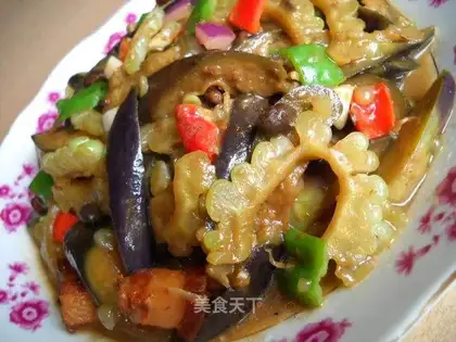 Double-melon with black bean sauce