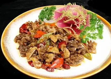 stir-fried chicken gizzards