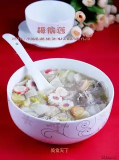 Fish ball and vermicelli casserole