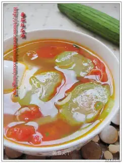 Tomato loofah soup