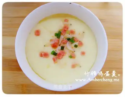 Stewed egg with dried shrimp