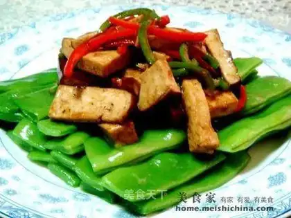 Smoked dried lentils with oyster sauce