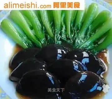 Chinese food mushroom and oyster sauce