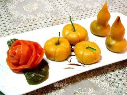 Colorful pumpkin dots