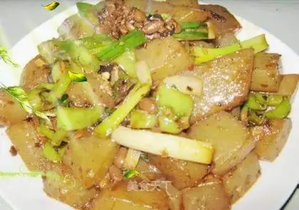 stir-fried konjac with spicy black bean sauce