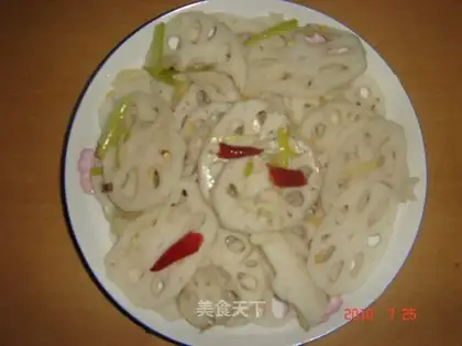 stir-fried lotus root slices