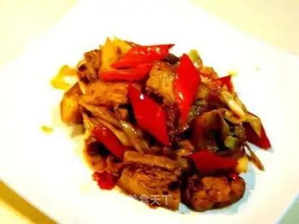 Twice-cooked pork with soy sauce