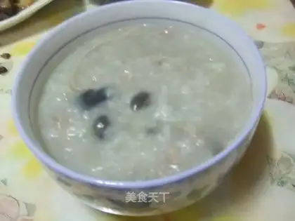 congee with pork and century