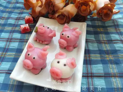 Cute pig pig glutinous rice dumplings