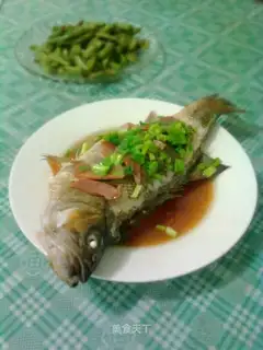steamed bass