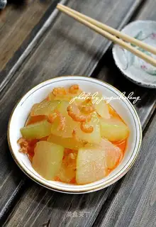 Spicy sea rice and white gourd