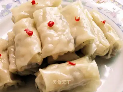 Dry steamed spring rolls