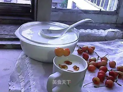 Cherry yogurt