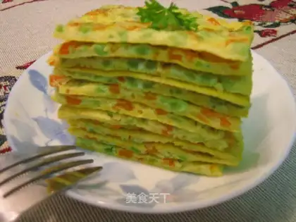 Balsam pear egg cake