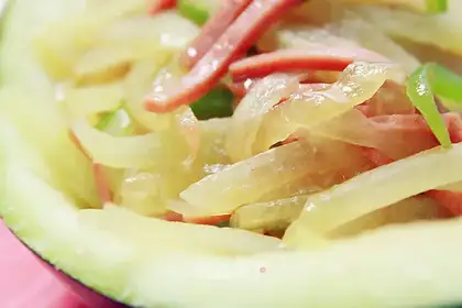 Fresh watermelon peel