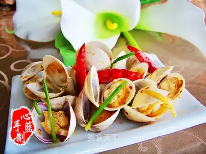 stir-fried clams with onions and ginger