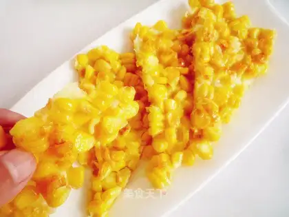 Golden corn cake