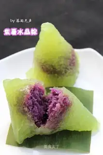 Purple sweet potato crystal rice dumplings