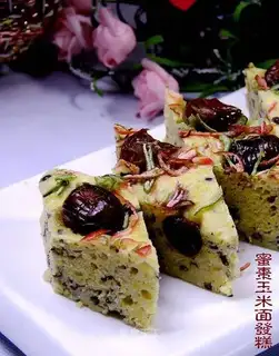 Sweet date corn flour cake