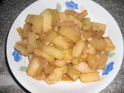 Winter melon steak in oyster sauce