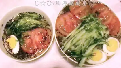 Homemade cold noodles