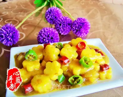 fancy curry potatoes