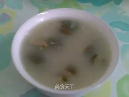 Mushroom and lean meat porridge